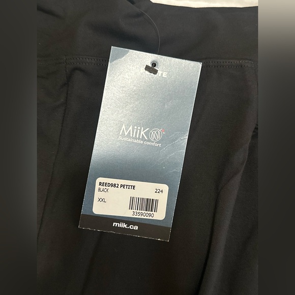 New Miik REED HIGH WAISTED PANT WITH POCKETS in Black with Sz XXL Petite - Picture 5 of 7